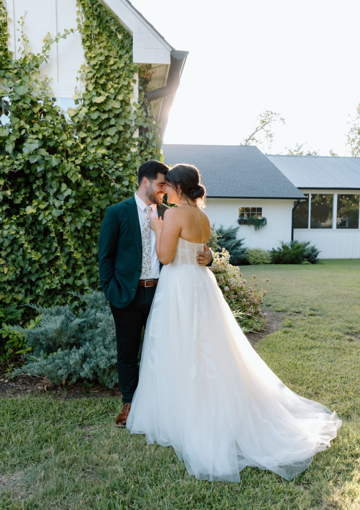 Sunset wedding portraits in Dallas Texas